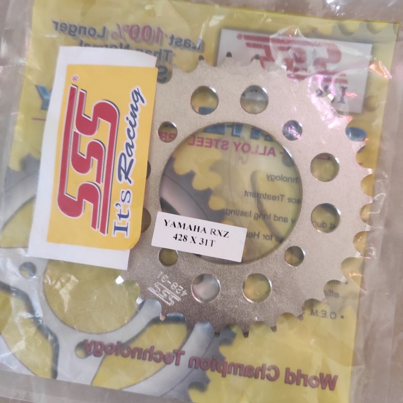 Gear Belakang SSS 428 28 30 31 32 33 34 35 36 37 38 39 40 RXZ RXKing Jupiter Vega MX FIZR-SSS 428-31