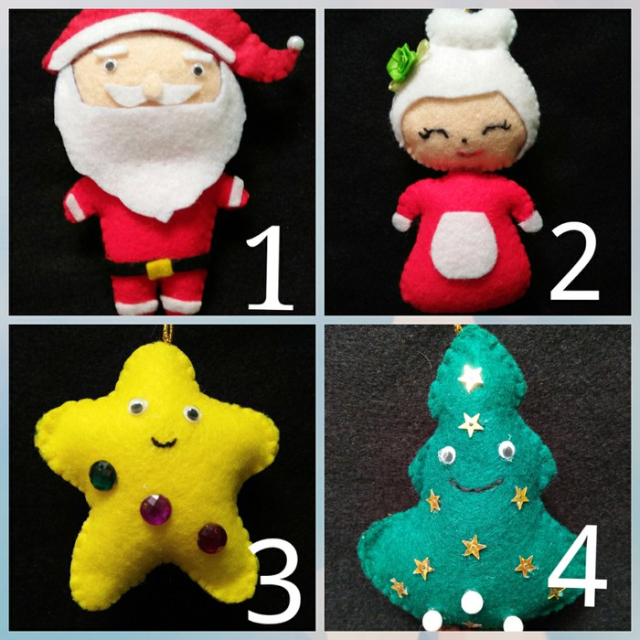 Hiasan pohon natal 1 set 14 pcs