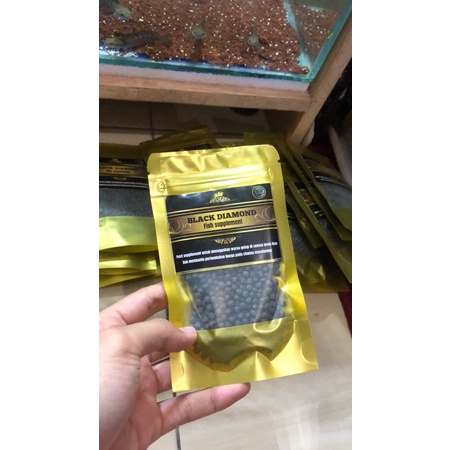 Makanan Ikan Pelet Black Diamond | Pelet BD progress bunga channa maru size 2mm