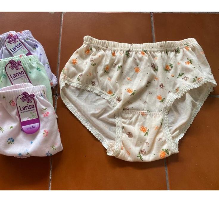 Tetap Trendϟ (12 Pcs) Celana Dalam Wanita Dewasa Murah Polos Motif Size S-XXL