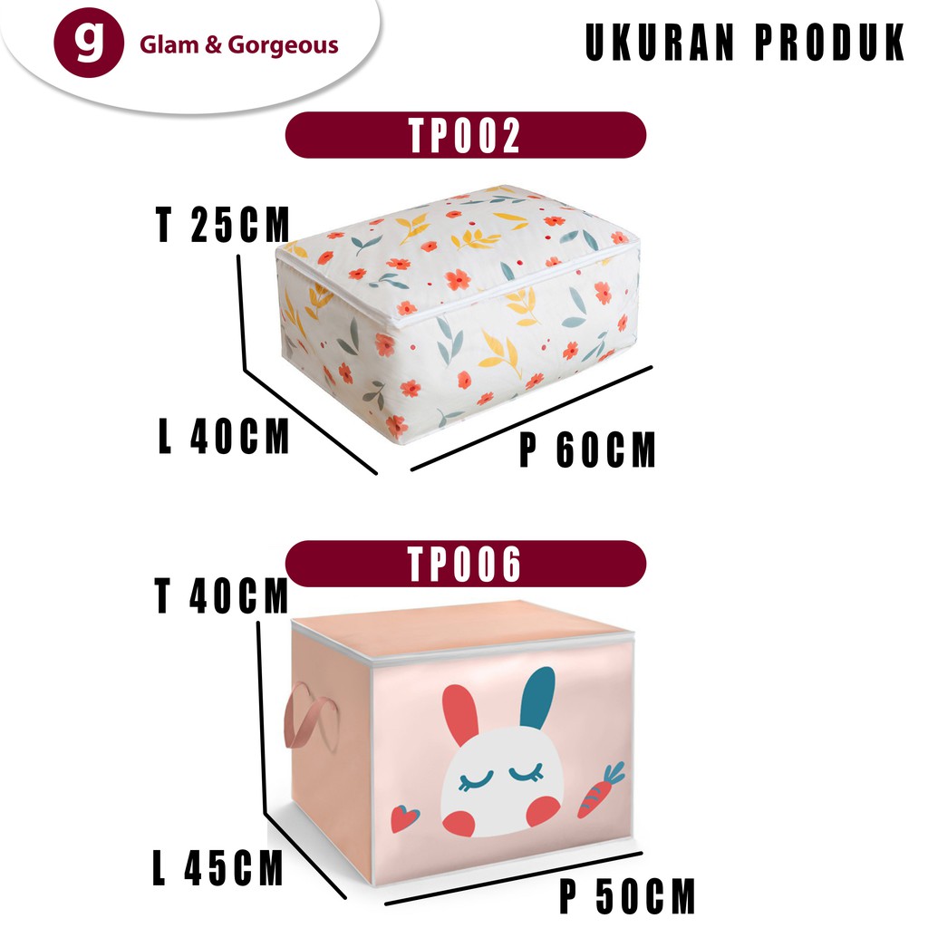 Tempat Penyimpanan TP007 Storage Box Baju Selimut Mainan Serbaguna