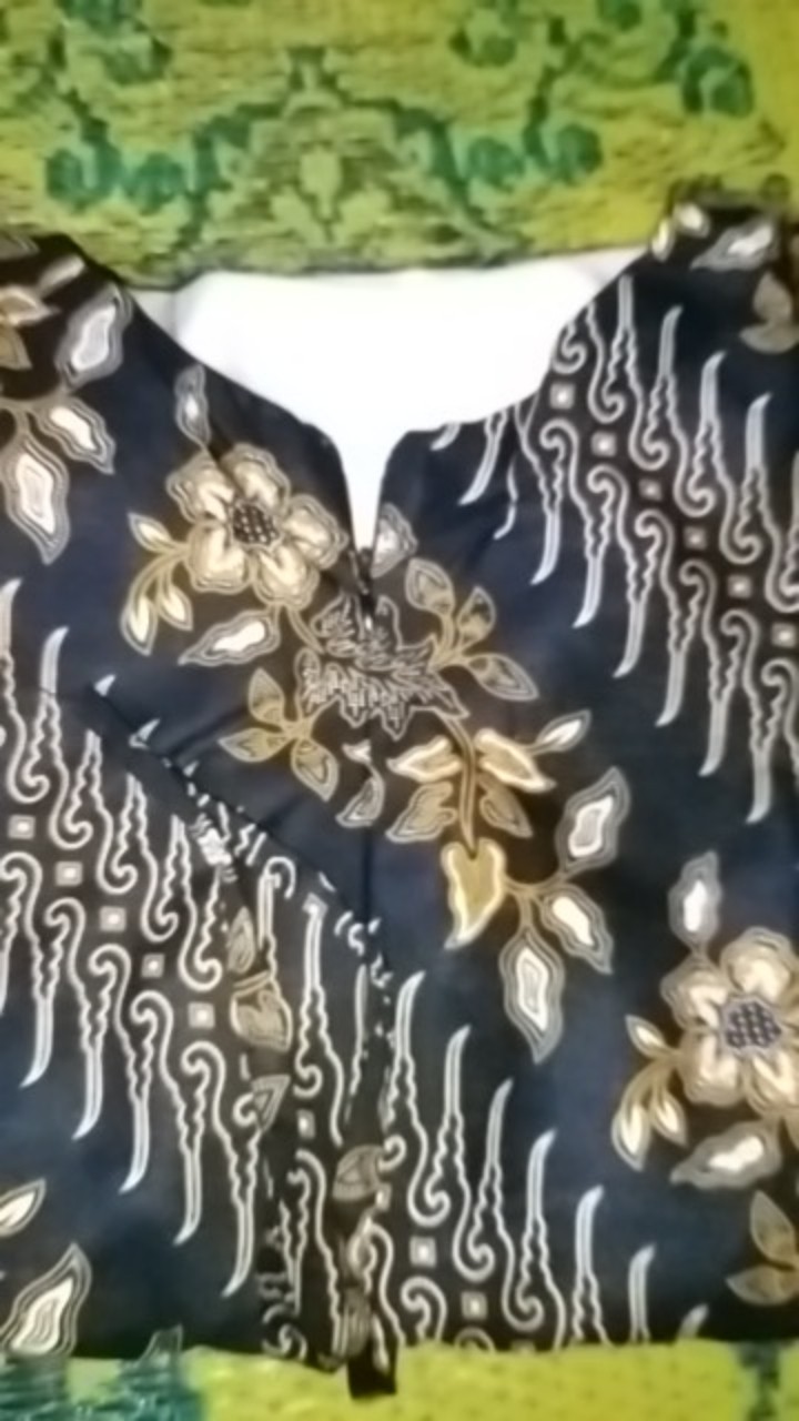 M-l-xl-xxl Batik Wanita Asj Sa Hrb026 Kenongo Kemeja Tosca Pendek