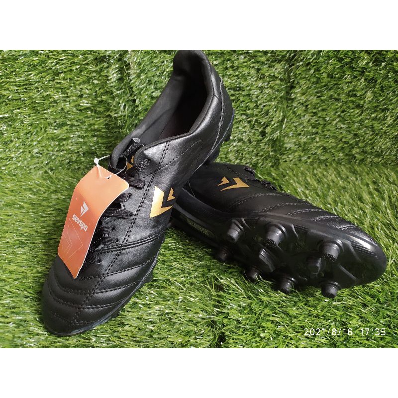 Sepatu Bola Sevspo Garuda Black Gold Hitam Emas