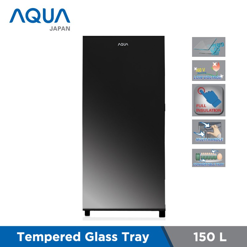 AQUA Kulkas / Lemari Es 1 Pintu 150L AQRD181 DS/LS