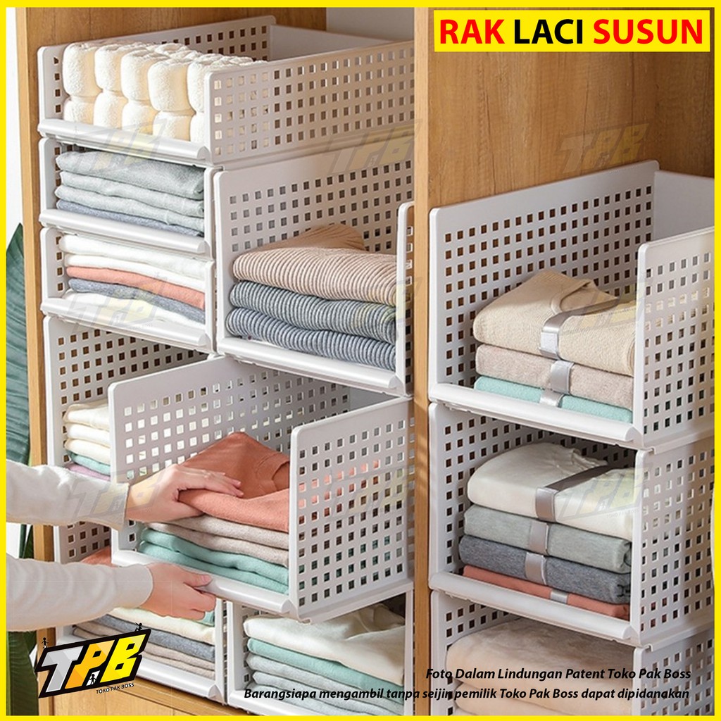  RAK  LACI STORAGE TEMPAT PENYIMPANAN BARANG  RAK  BAJU 