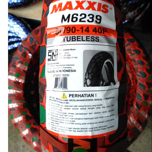 Ban tubles maxxis semi cross 80/90.14 free pentil for all matic