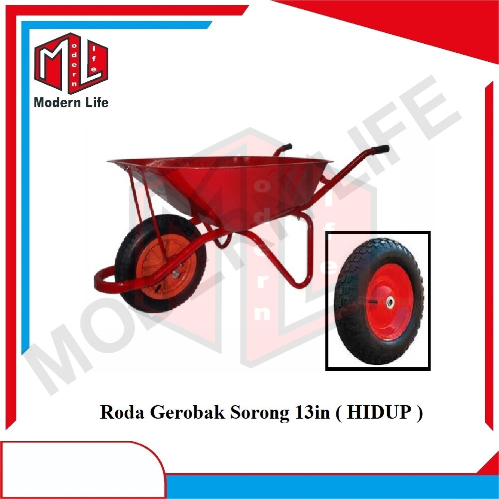 Roda Hidup Gerobak Grobak Sorong Pasir 13&quot; Inch Ban Hidup