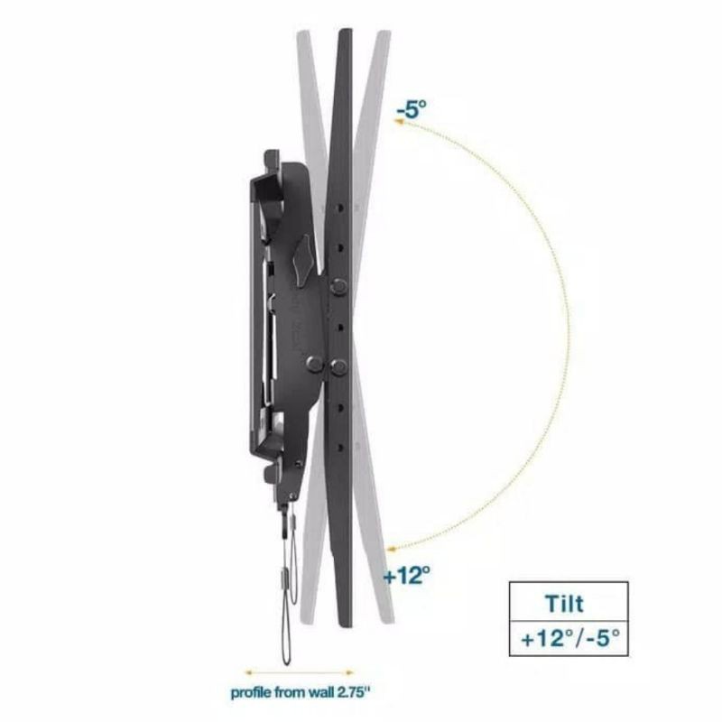 Braket LED TV 80 75 70 65 60 55 INCH NORTH BAYOU DF80-T Import Water