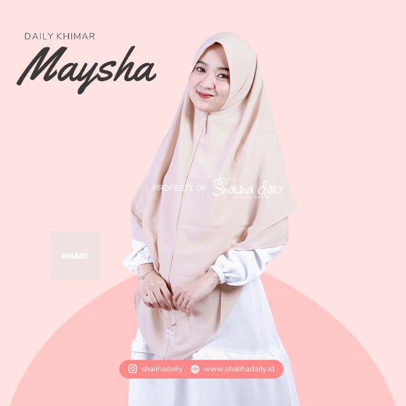 Maysha Khimar (Free Scrunchies) / Hijab Syar'i / Khimar Muslimah / Hijab Muslimah / Hijab Khimar