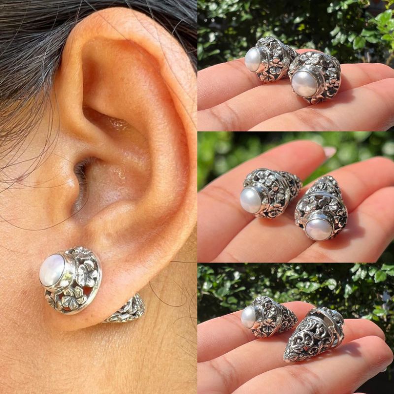 subeng model jepun/frangipani bahan perak bali