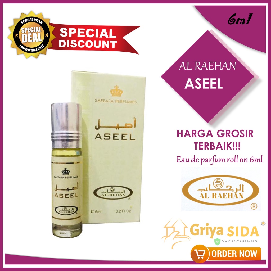 Parfum Aseel 6ml alraehan aroma Aseel al raehan mirip al rehab parfum Harga grosir PROMO!!