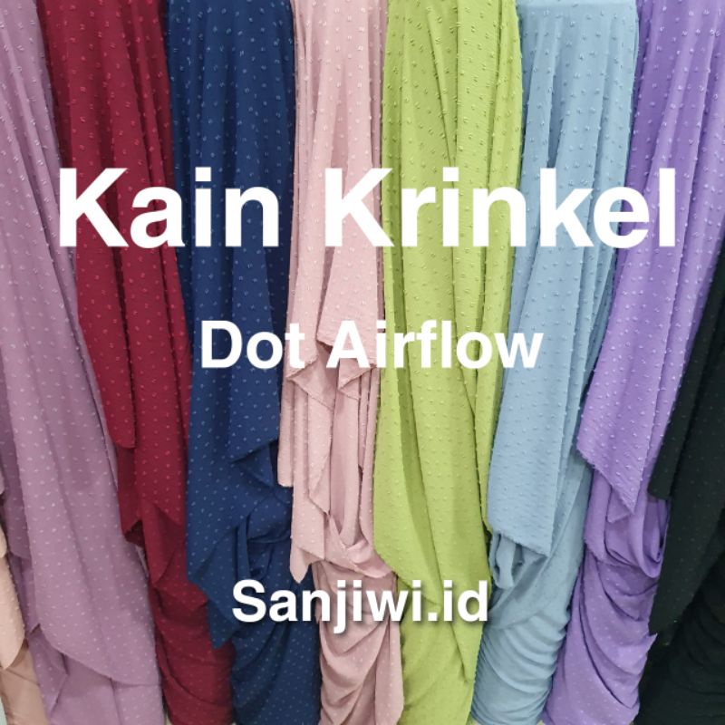 Kain Rayon Crinkle Air Flow / Bahan Rayon Crinkle Air Flow Premium