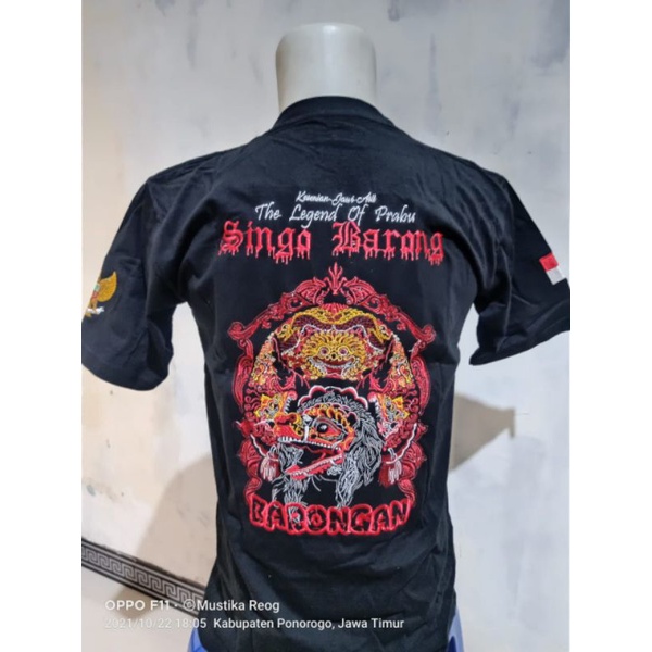 Kaos.kaos bordir.kaos budaya.kaos barongan