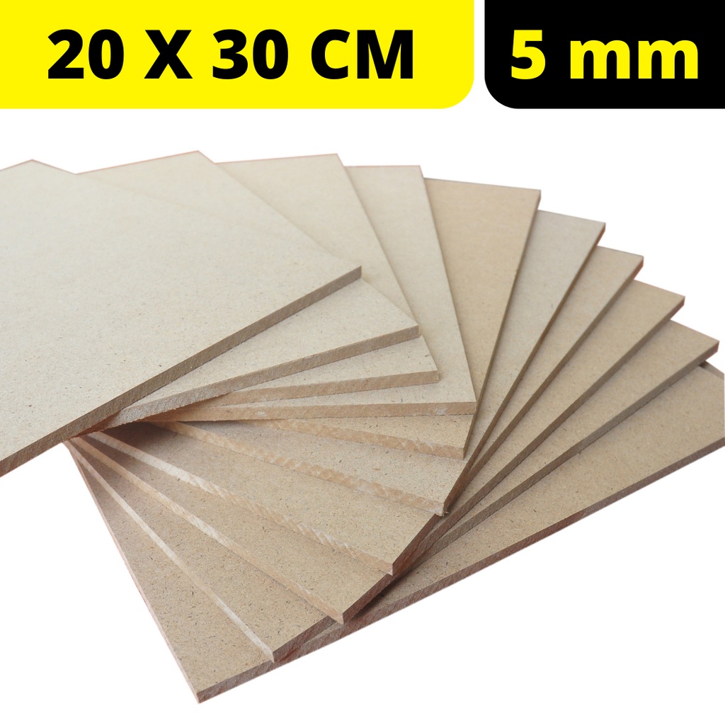 Papan MDF Premium Papan Poster Papan Multifungsi Tebal 5 mm [20 X 30 CM]