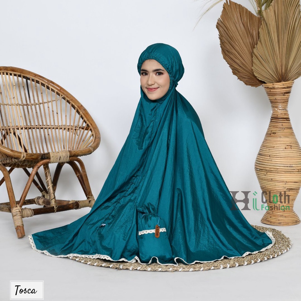 produsen Mukena travel parasut crincle premium tebel ga terawang | kado eksklusif fashion muslim dewasa