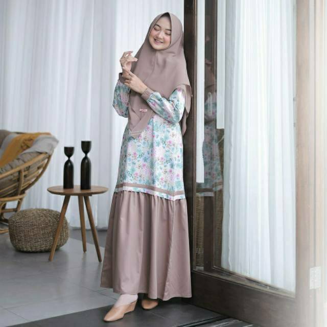 GHEIZA DRESS GAMIS ATTIN MOTIF BUNGA