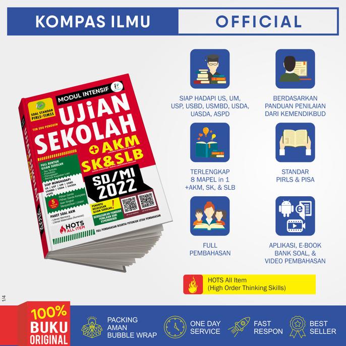 

Buku MODUL INTENSIF UJIAN SEKOLAH + AKM SD/MI 2022 (Edu Penguin) Star Seller Termurah