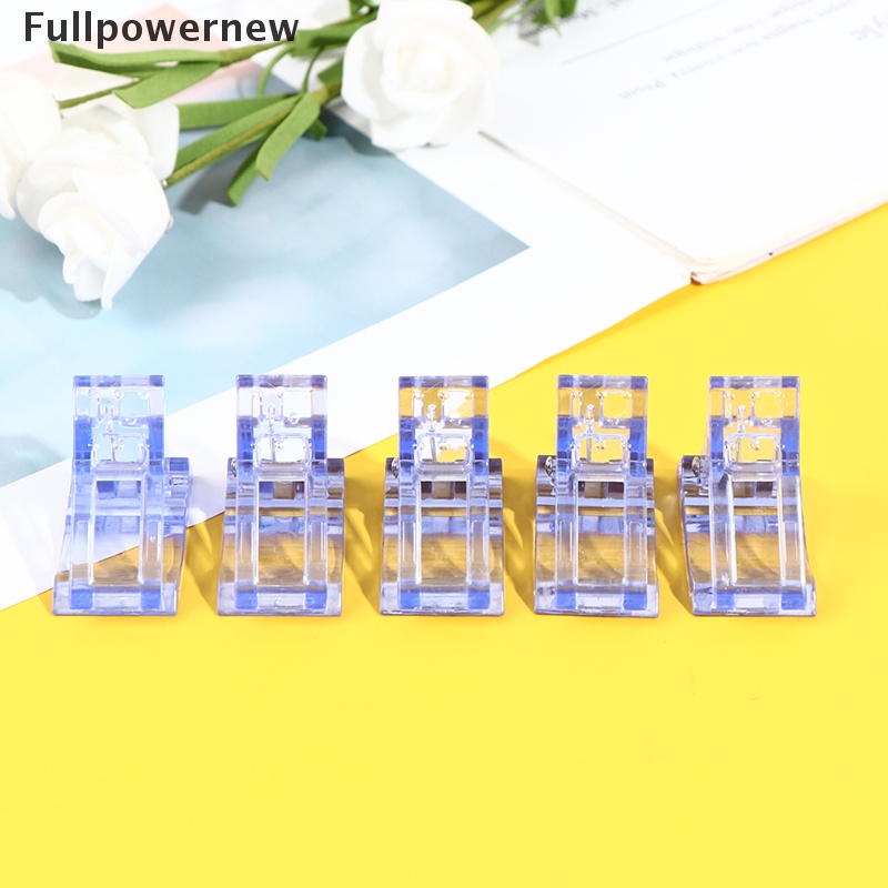 [FULL] 5/10pcs Nail Tips Clip Quick Building Poly Builder Gel DIY Extension Clamp Clips