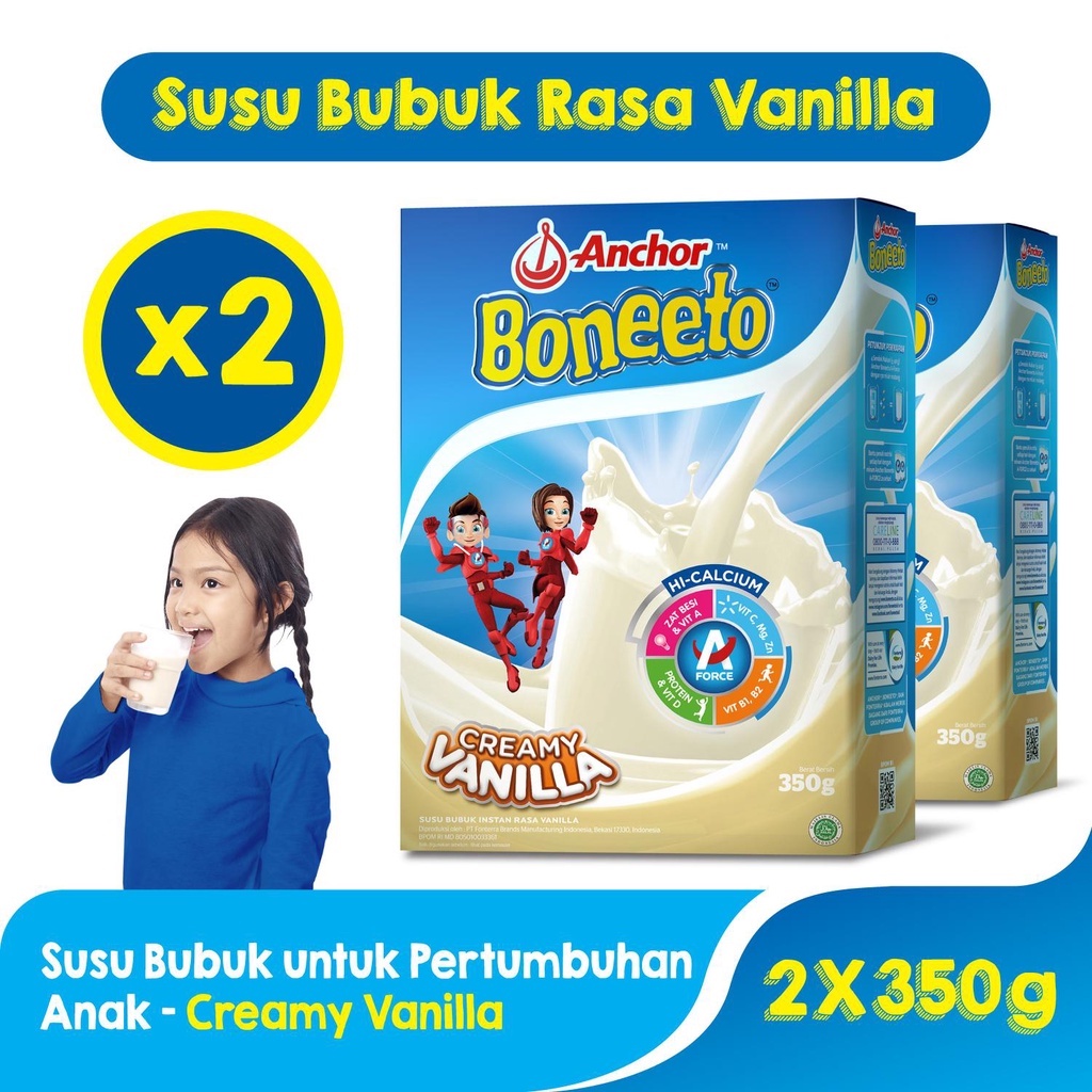 

Anchor Booneto Creamy Vanilla 340 gr - 2 Pcs