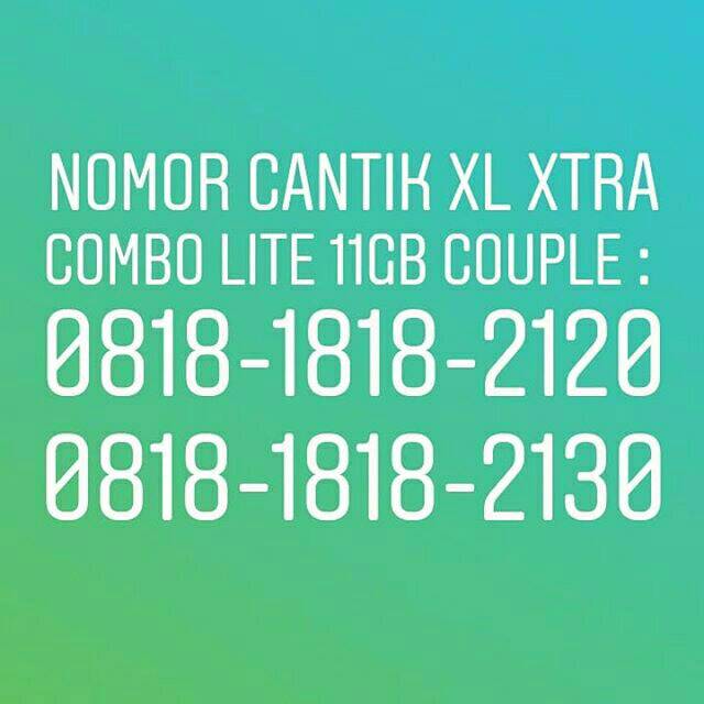 Nomor cantik XL Xtra Combo Lite plus Paket Data 11GB