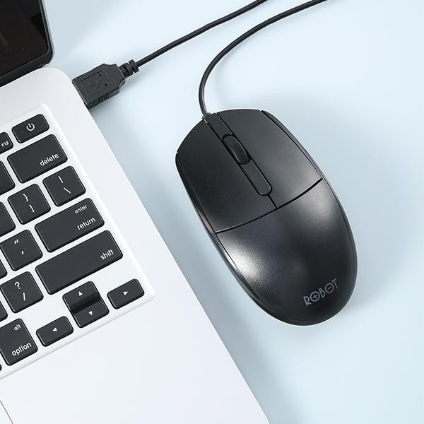 Mouse Robot M120 Office Wired Mouse 1000 DPI - Garansi Resmi 1 Tahun