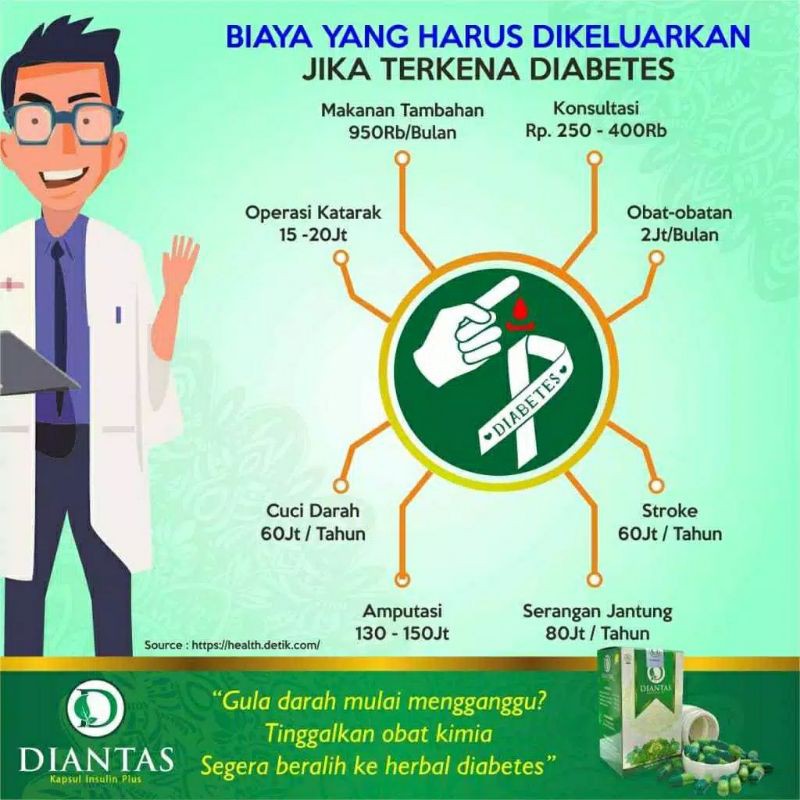 DIANTAS Original Diantas Diabetes Tuntas Obat Penurun Gula Darah Alami Asli Terbaik