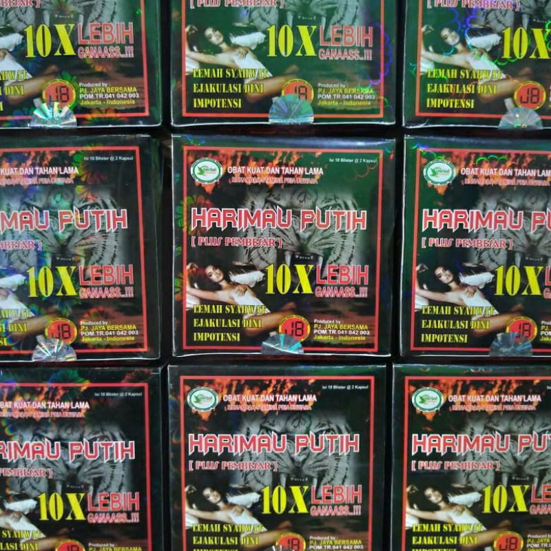 Harimau putih 10x original || kapsul obat kuat ||