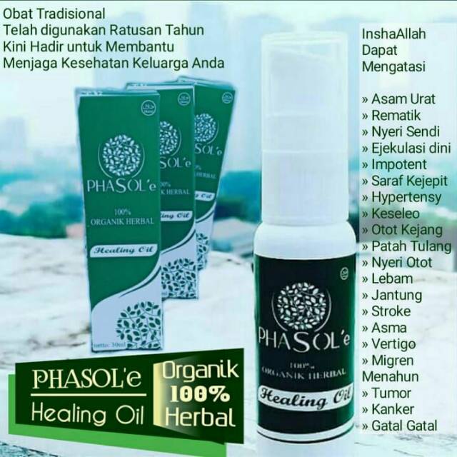 PHASOLe Healing Oil Untuk Asam Urat, Impoten, Ejakulasi Dini, Patah Tulang