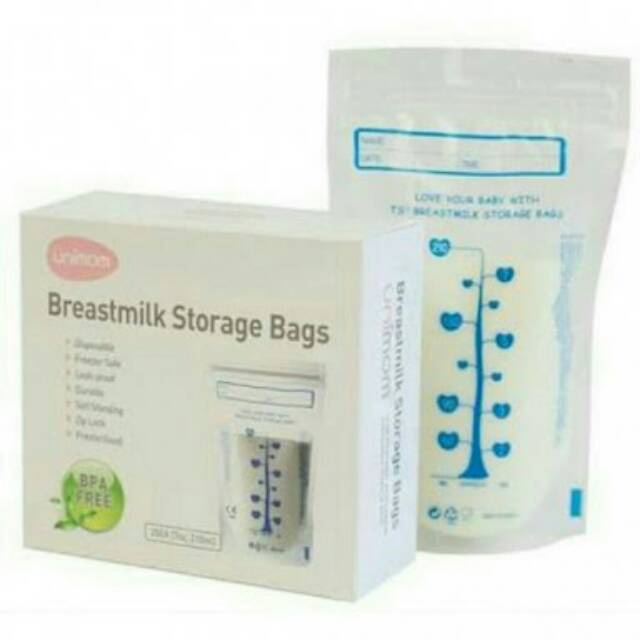 Unimom Breastmilk Storage Bags 210ml 30pack