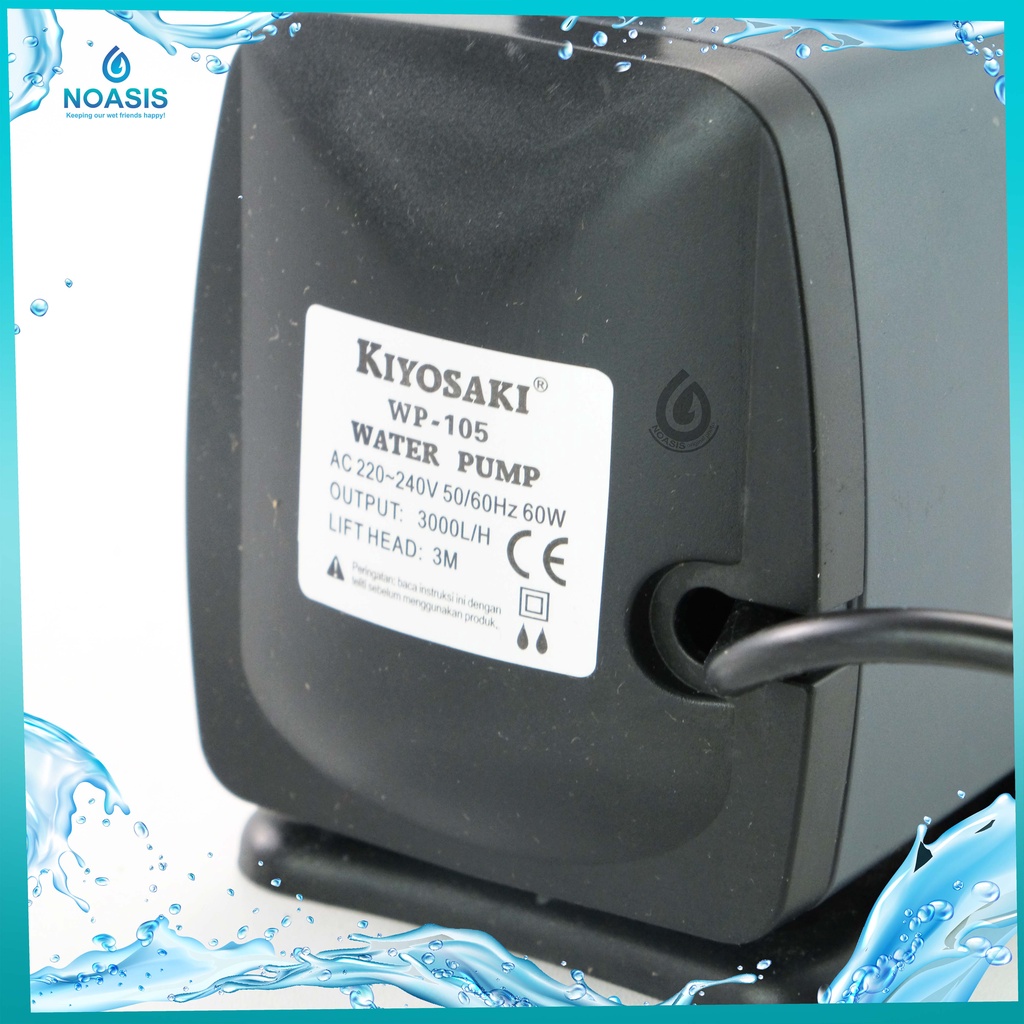 POMPA AIR CELUP AQUARIUM KIYOSAKI WP 105 SUBMERSIBLE PUMP