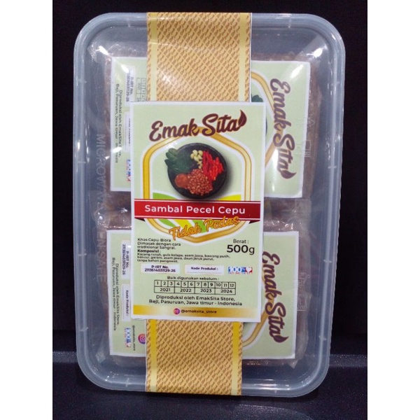

Emaksita Sambal Pecel Sangrai 500gram (tdk pedas)