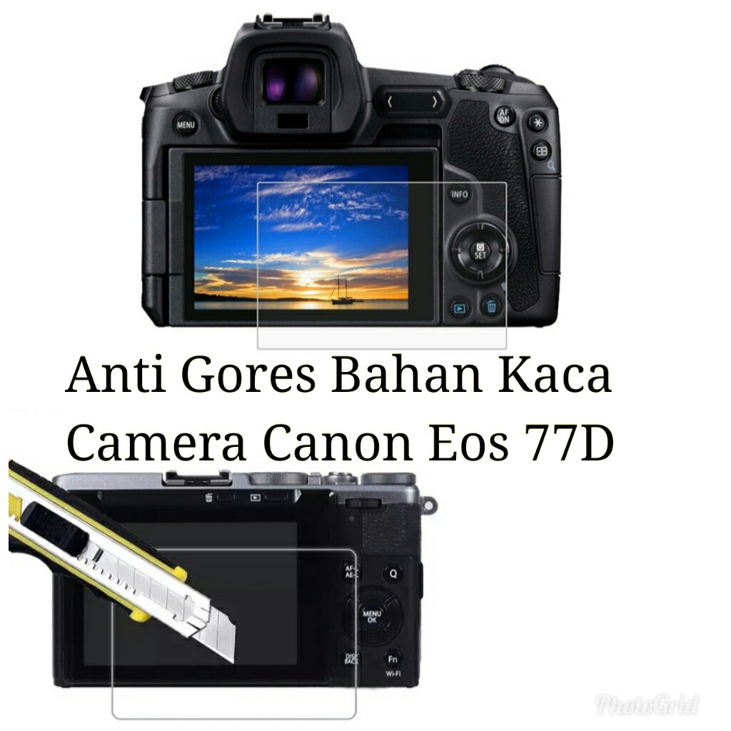 CANON EOS 77D ANTI GORES TEMPERED GLASS LCD PROTECTOR