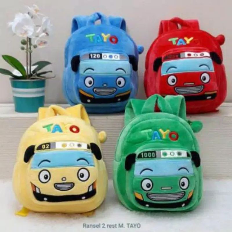 TAS ANAK BALITA LUCU UKURAN M/TAS BALITA/TAS TAYO/TAS ANAK LAKI LAKI IMPORT BAHAN LEMBUT/TAS BAYI