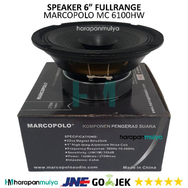 Full Range 6 inch Marcopolo MC 6100HW 