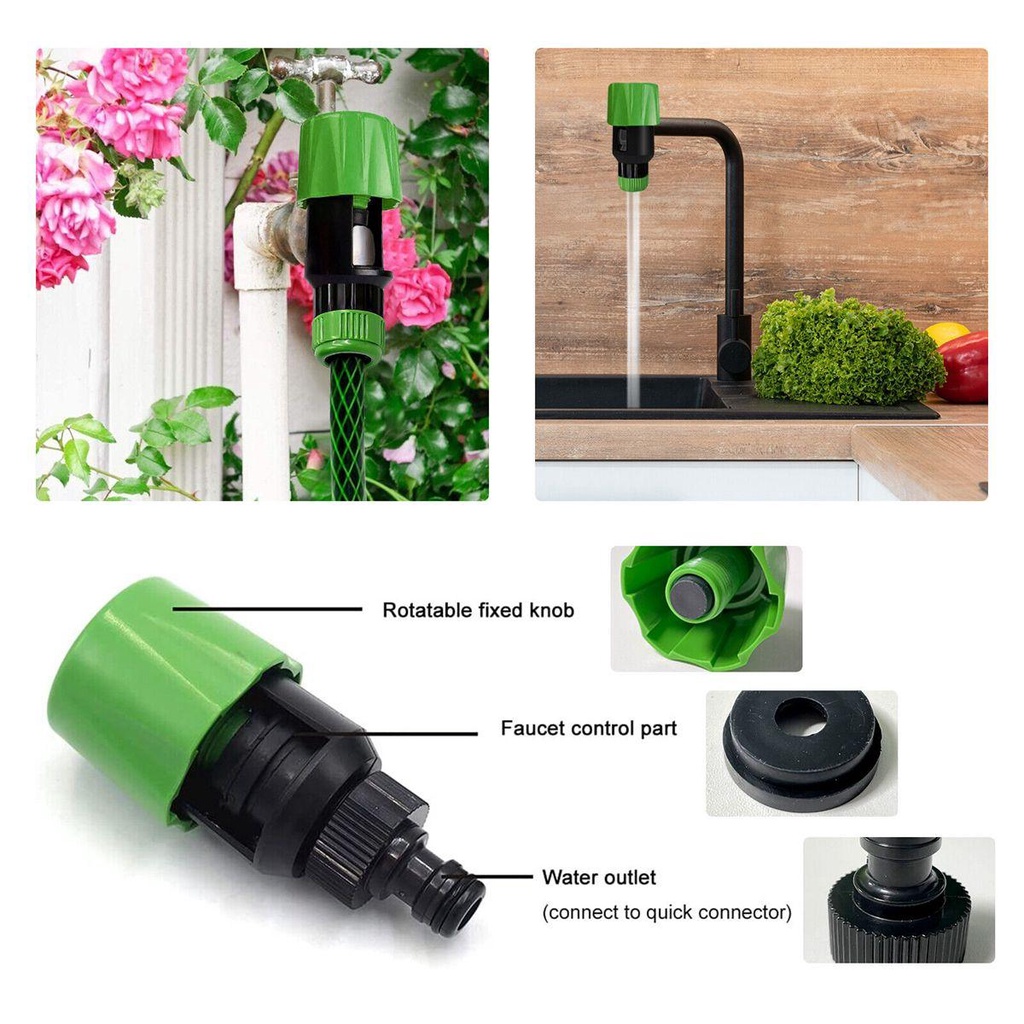 [Elegan] Konektor Air Mixer Keran Taman Universal Tap Nozzle Adapter