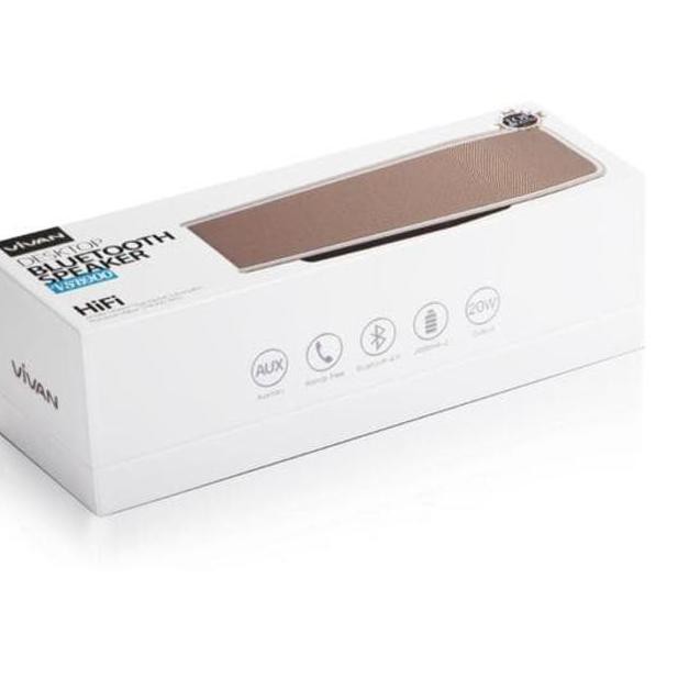 READY Vivan VSB900 Bluetooth V4.0 20W Output Bass Bluetooth Speaker Golden .,..,.,.,.