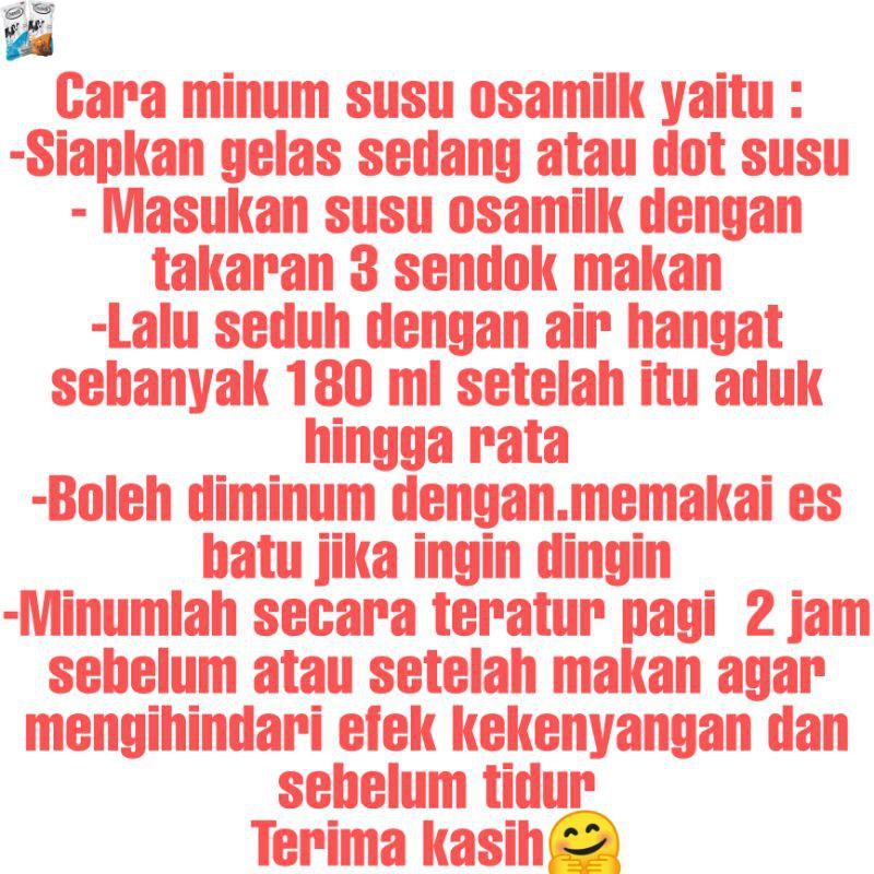 Osamilk Susu Gemuk Badan Sehat 300gr