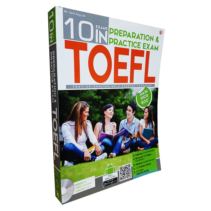 Jual BUKU TES TOEFL TOEIC 10 EXAMS IN PREPARATION PRACTICE EXAM TOEFL ...