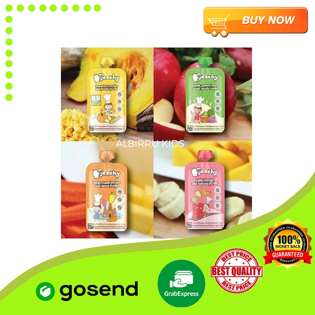 

CEMILAN SEHAT SIKECIL SNACK NON MSG JAJANAN ANAK PEACHY PUREE AK52