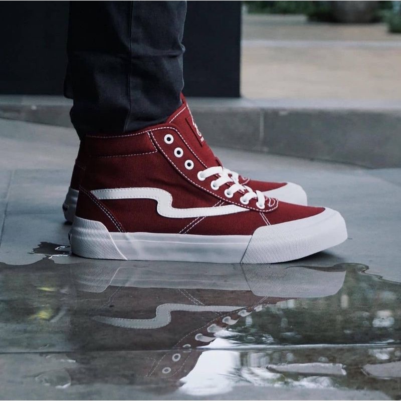 Sepatu Patrobas New Ivan Maroon High Cut | Sepatu Patrobas original | Sepatu kanvas Sepatu Pria Keki