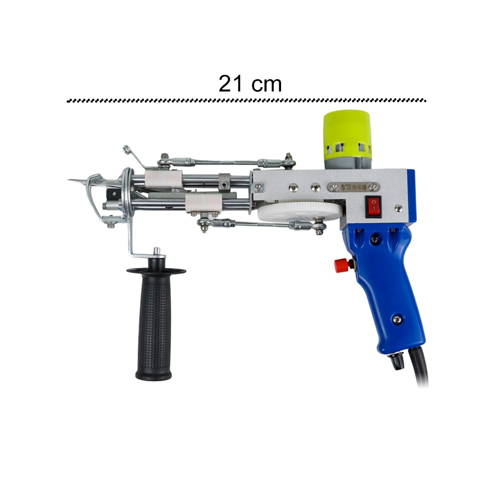 Alat Jahit Karpet Electric Carpet Tufting Weaving Flocking Gun Cut Pile - TD-01 - Silver