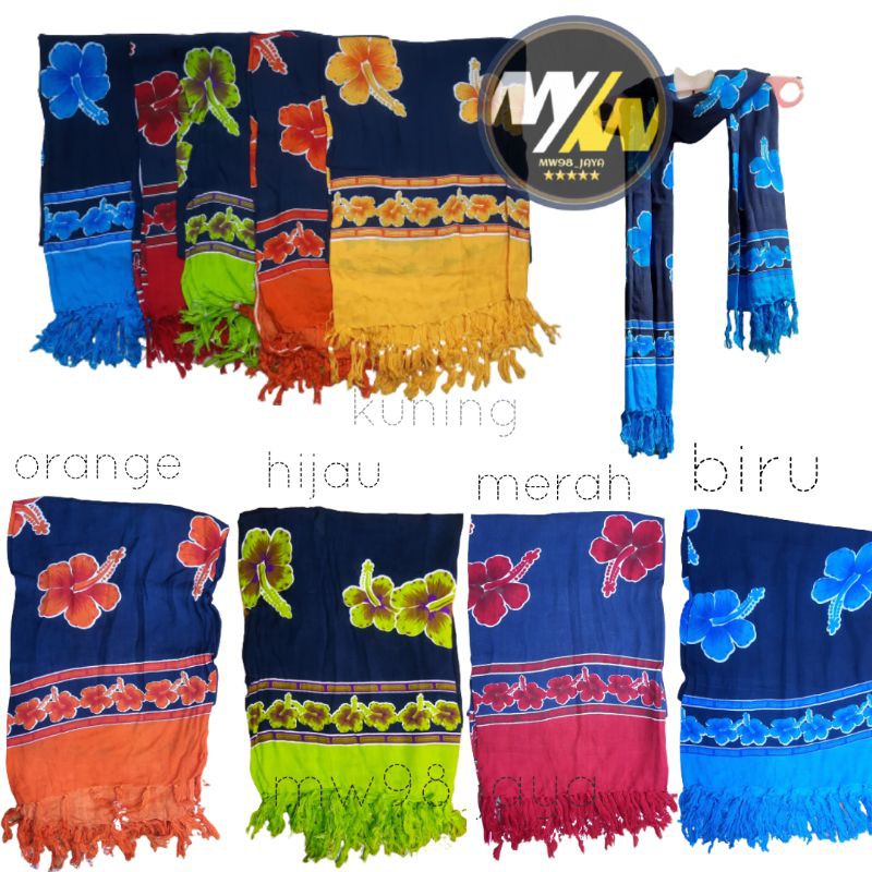 KAIN BALI MOTIF BUNGA/KAIN/BALI/PANTAI/BUNGA/BATIK/KAIN BUNGA DASAR HITAM