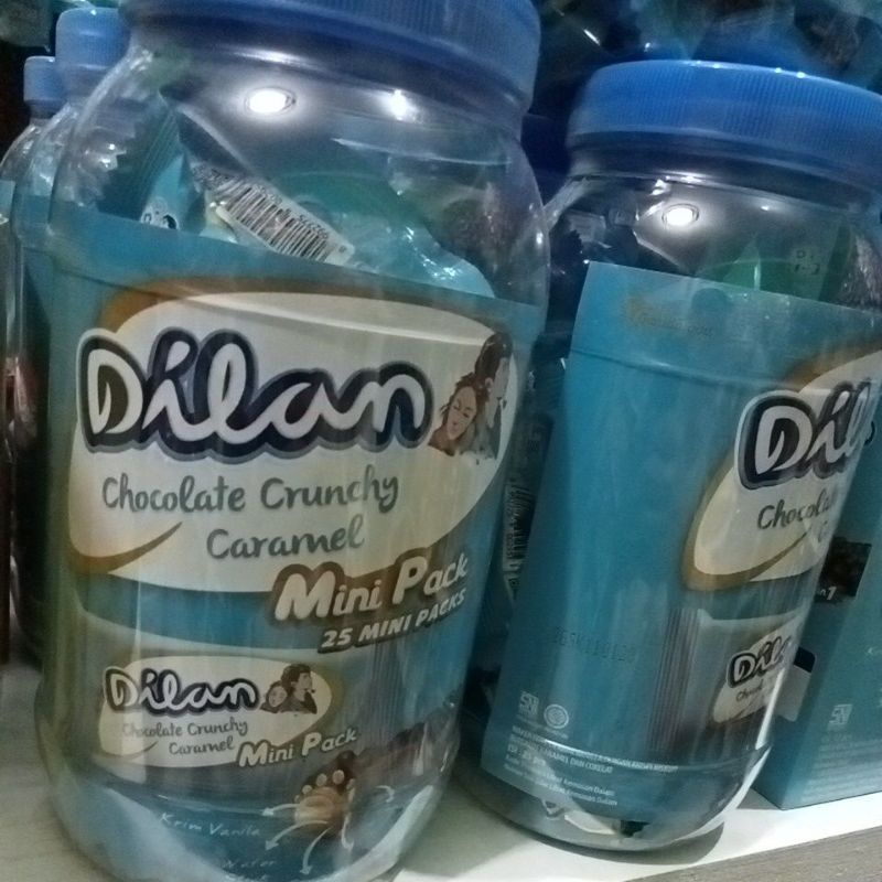 Dilan Chocolate Crunchy Caramel Mini Pack. 1 toples isi 25 pack