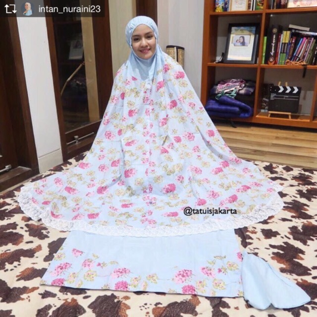 Mukena Tatuis Intan Nuraini Shiva 052 Blue