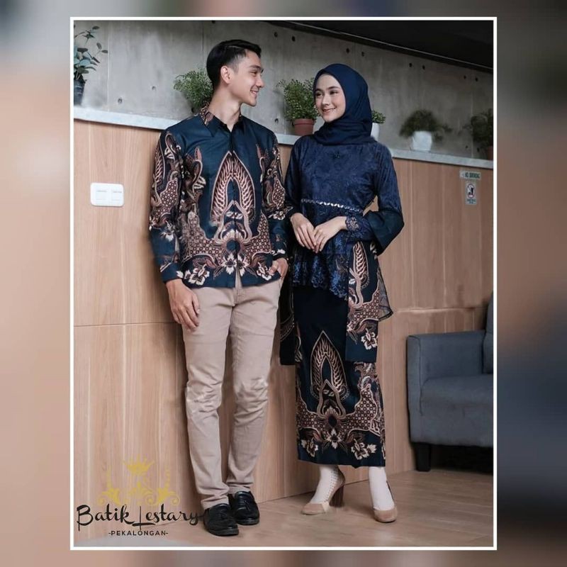 Set Couple Kebaya Modern, Kebaya Tunik Tunangan Lamaran, Kebaya Wisuda, Kebaya Kondangan