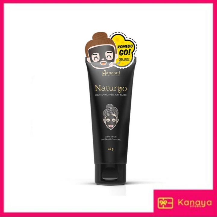 (iBISA COD) Hanasui Naturgo Peel Off Mask Black Tube