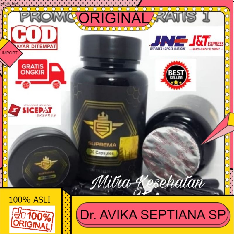 100% ASLI Suprema Asli Original Obat - Pembesar - Penls Kelamin Vitalitas Suplemen Pria | SUPREMA AS