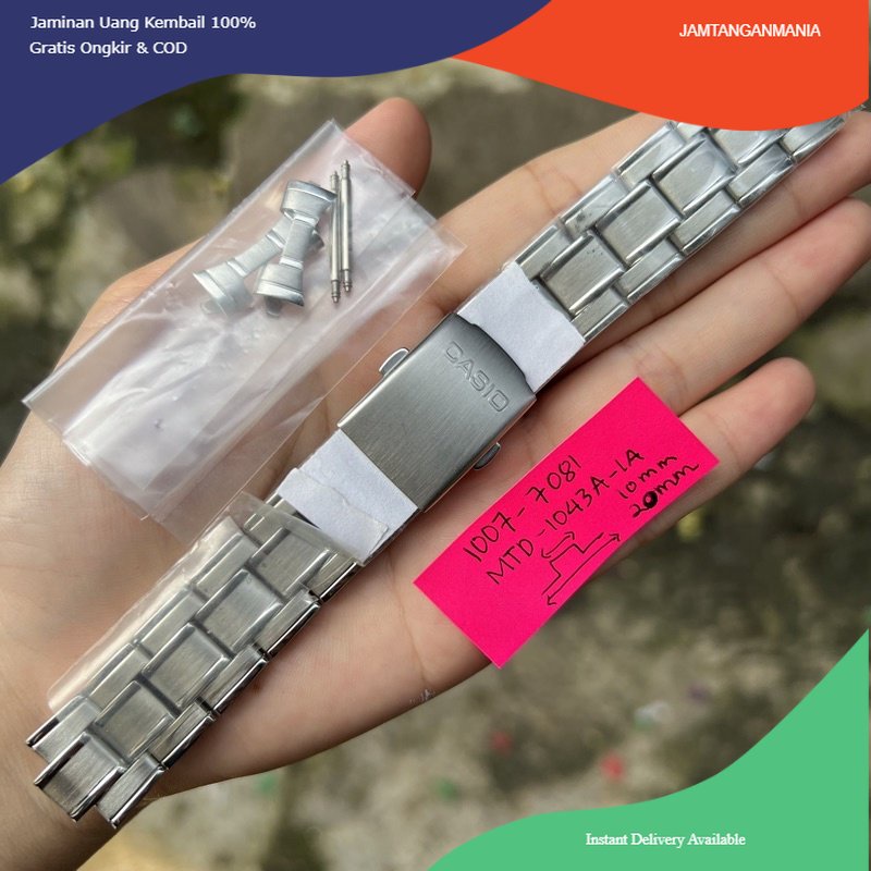 Strap tali jam tangan casio original MTD-1043A band MTD 1043A