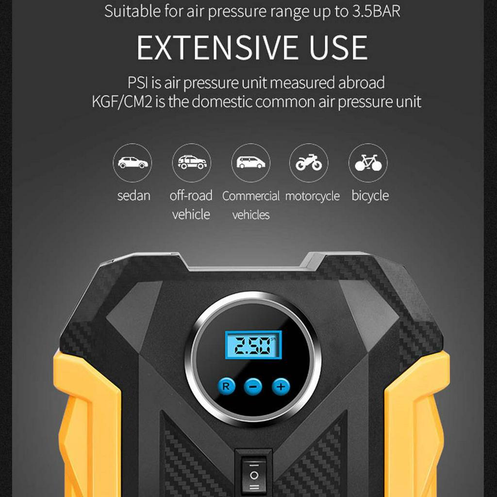 Portable Car Tire Air Pumps/Intelligent Electric Air Compressor Tire Inflator Digital/Dial Display
