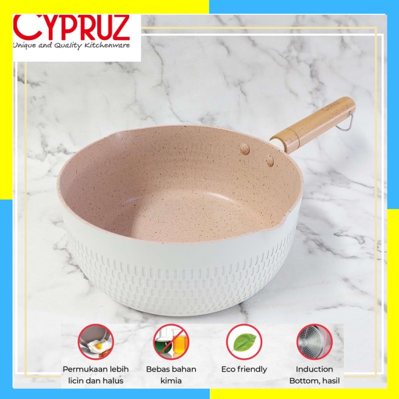 CYPRUZ SN-0272 Color Series Milk Saucepan 20 cm Panci Susu Induksi Yukihira